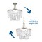 Progress Lighting Glimmer Collection Three-Light 19" Semi-Flush Convertible P2326-134 - alternate 3
